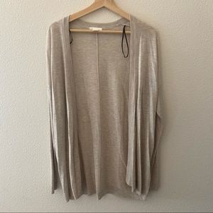 HM basics oatmeal drapey cardigan